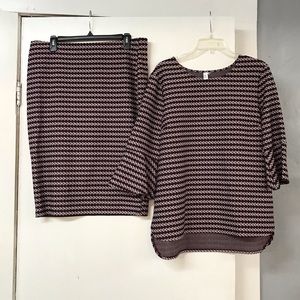 Jules and Leopold 2 piece blouse and skirt